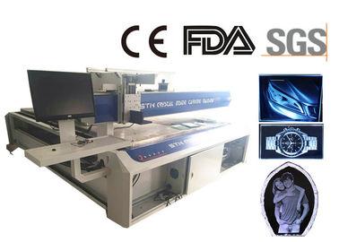 China Máquina de gravura grande do laser de cristal da escala 3D, máquina de gravura subsuperficial do varredor rápido fornecedor